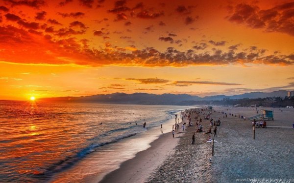 Лос-Анджелес Калифорния пляж