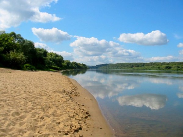 Ступино Ока пляж
