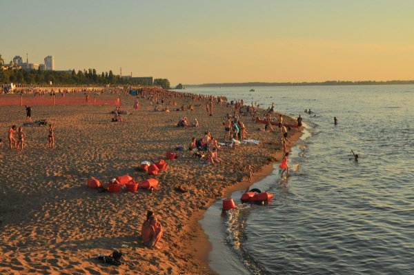 Самара набережная пляж