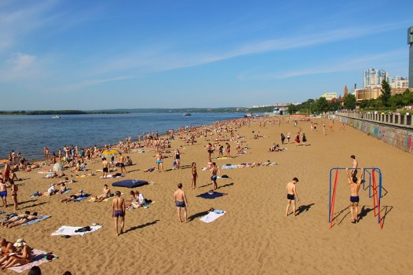 Самара набережная пляж