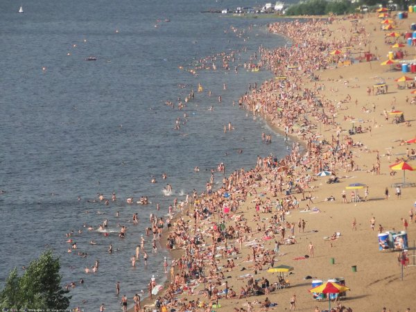 Самара набережная пляж