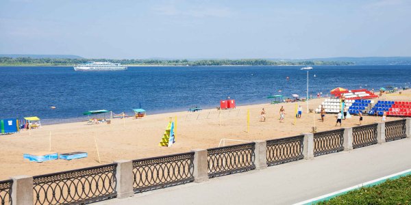 Самара набережная пляж
