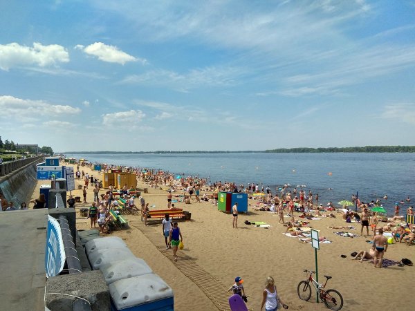 Самара пляжи на Волге