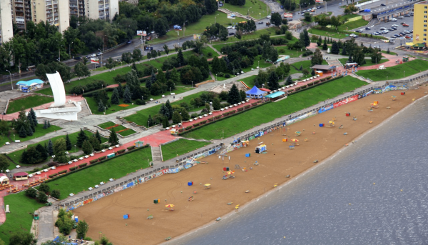 Самара набережная пляж