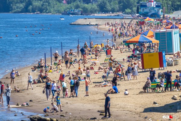 Самара пляжи на Волге