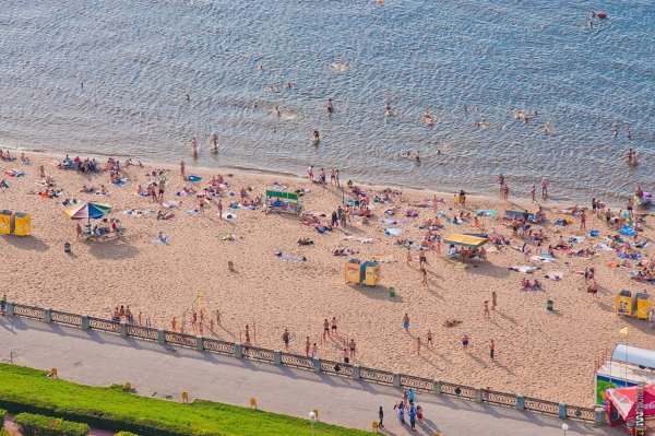 Набережная Самары Волга пляж