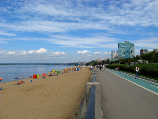 Самара набережная пляж