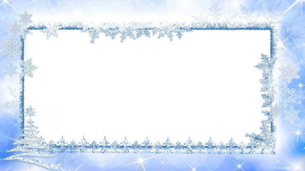Зимняя рамка для текста