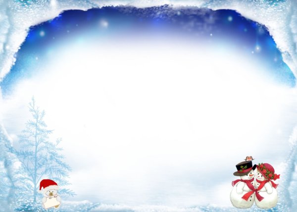 Зимняя рамка