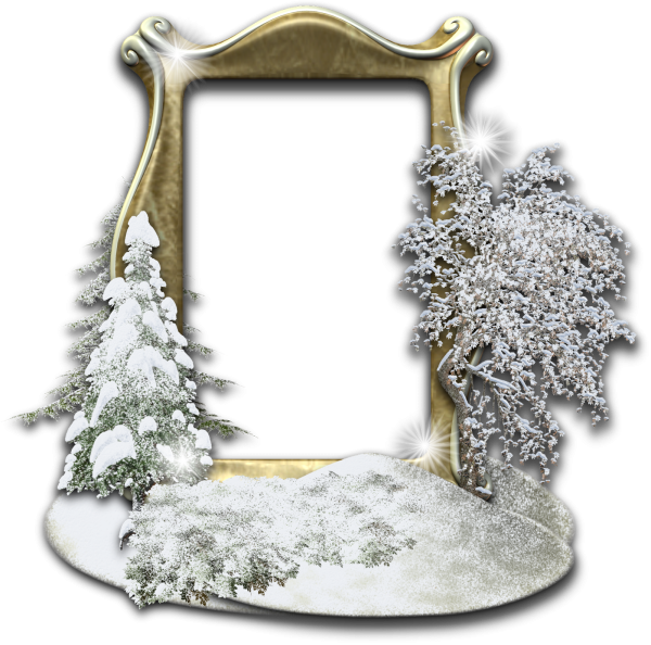 Зимняя фоторамка