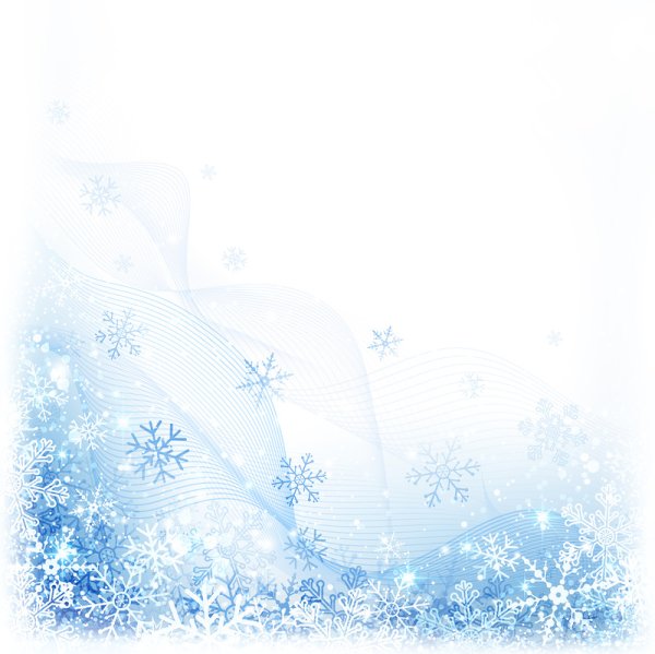 Зимние узоры на белом фоне