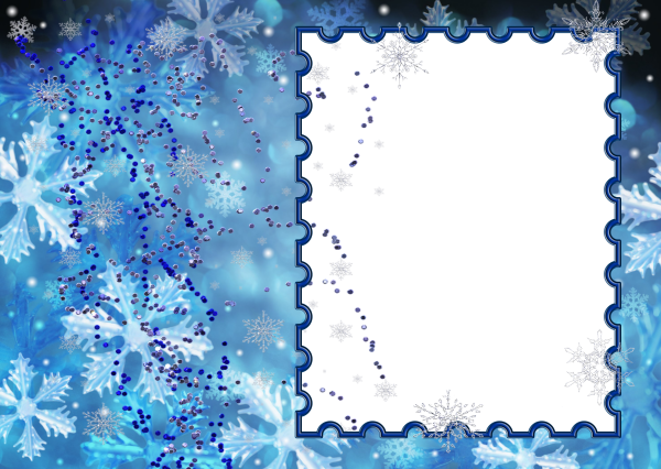 Рамка снежинки