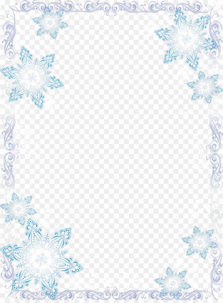 Фоторамка снежинки