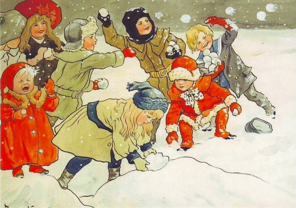 Игра в снежки