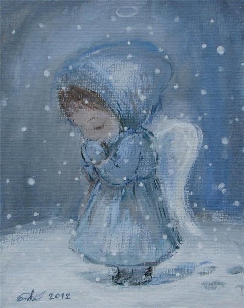 Грузинская художница Нино Чакветадзе зима