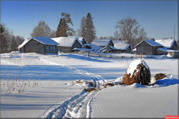 Деревня зимой