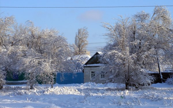 Зимняя деревня