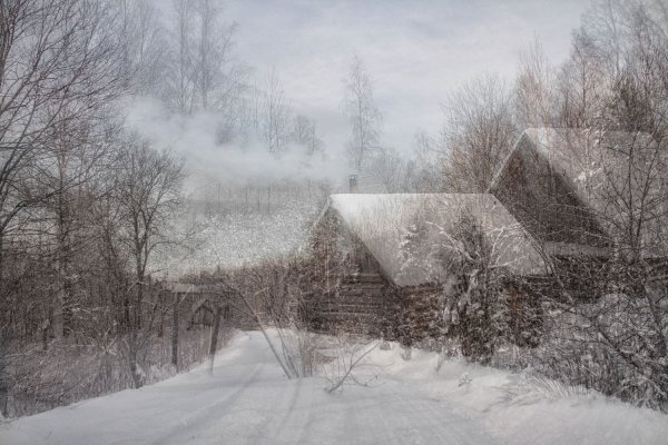 Метель в деревне