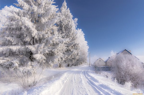 Зимняя деревня