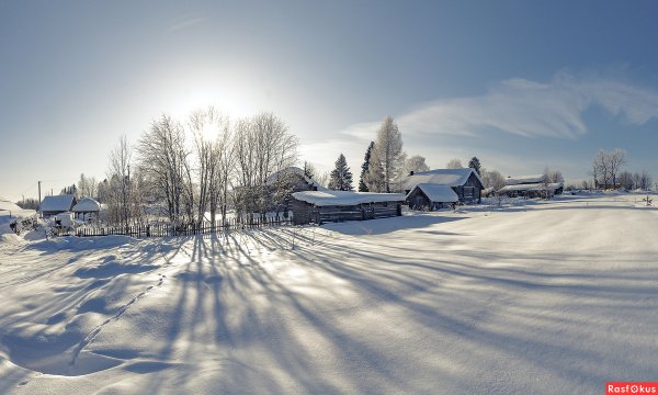Февраль в деревне