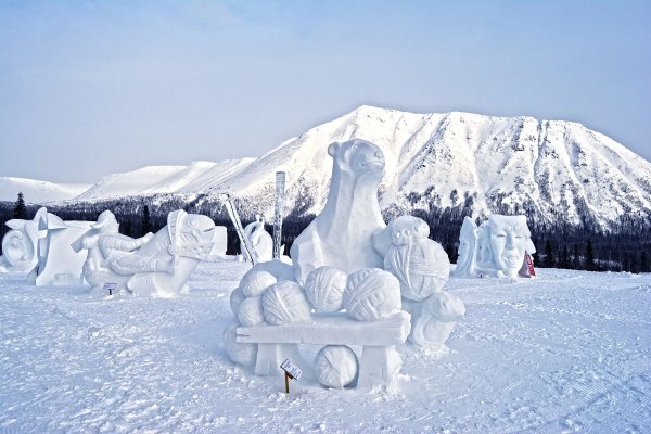 Хибины Кировск Снежная деревня
