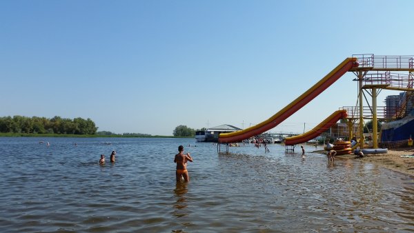 Пляж в Энгельсе на Волге
