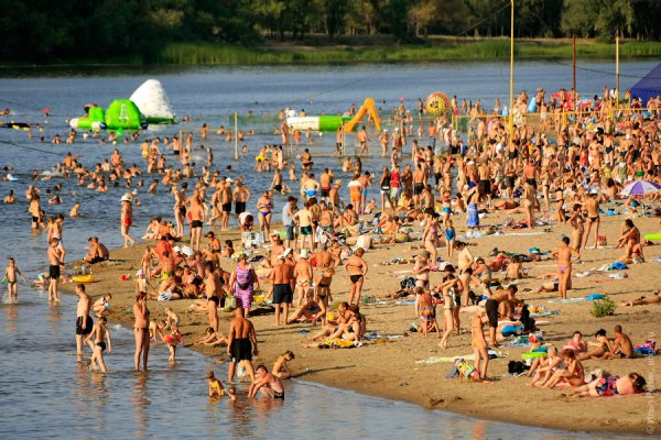 Пляж в Энгельсе на Волге