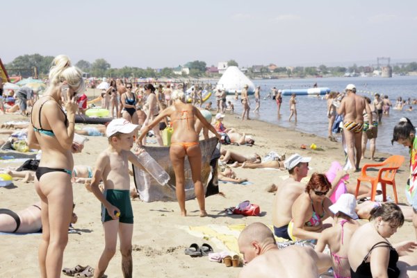 Пляж в Энгельсе на Волге