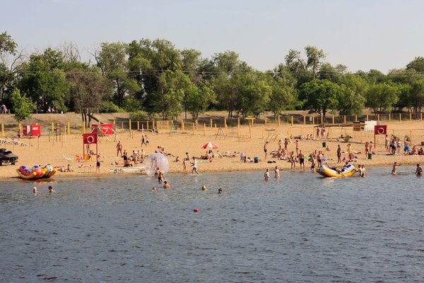 Энгельсский пляж Саратов