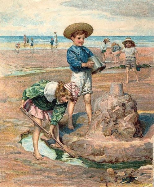 Винтажные картинки пляж