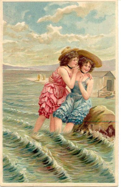 Ретро открытка море