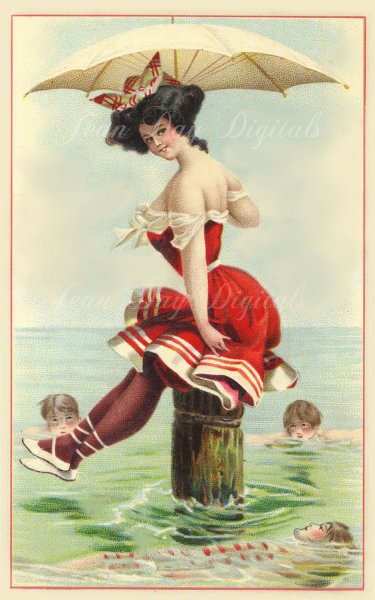 Купальный костюм 18 века