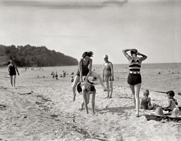 Старые фото на пляже