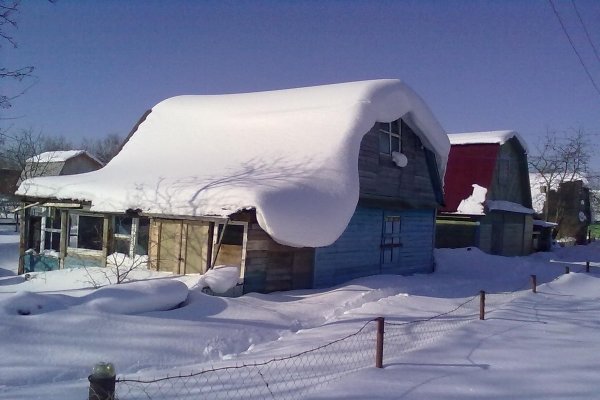 Снежные крыши домов