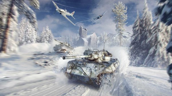 Танки в снегу