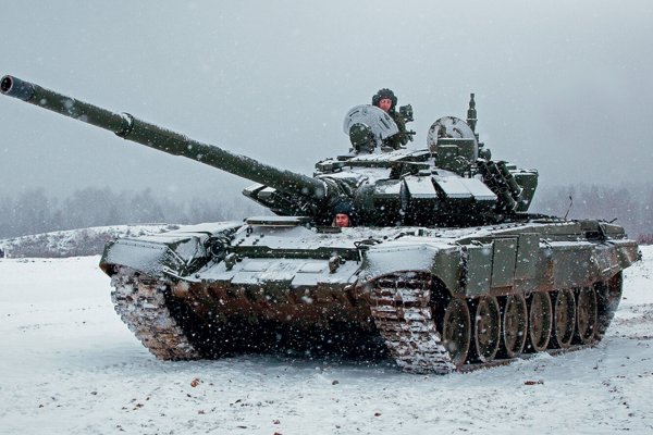 Танк т-90 зима