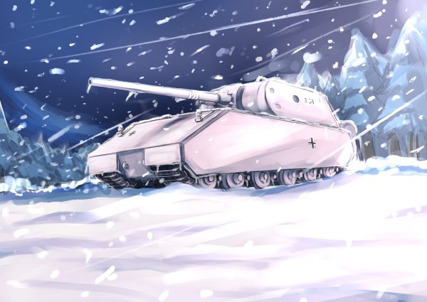 Танк Маус зимой