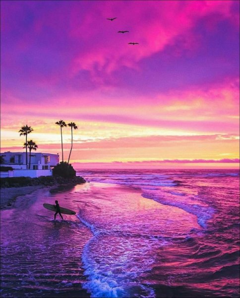 Розовый пляж Багамы