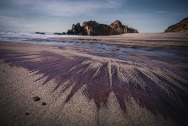 Калифорнийский пляж Pfeiffer Beach