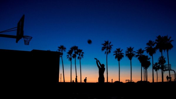 Венис Бич Лос Анджелес закат