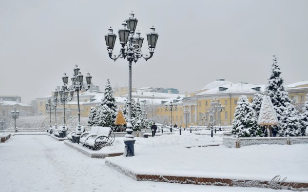 Снег в городе Челябинск