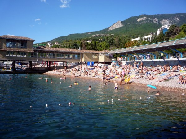 Пляж санатория Гурзуфский