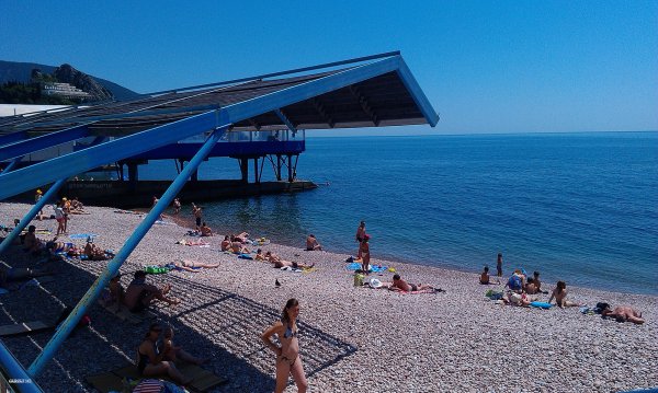 Пляж Спутник Гурзуф