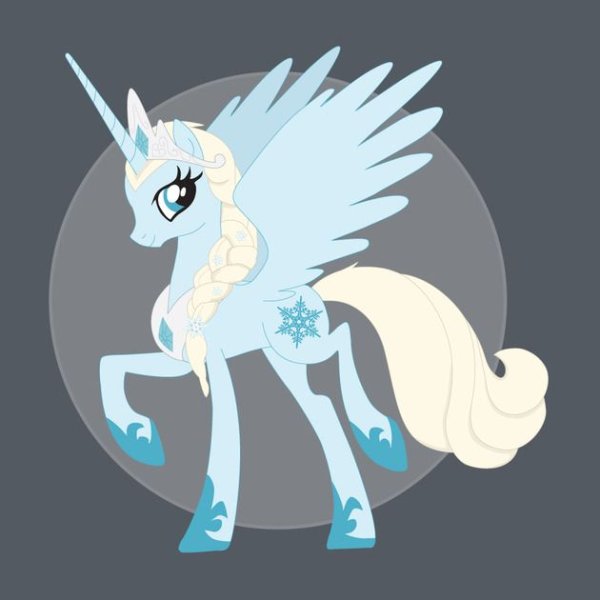 Снежная пони Аликорн