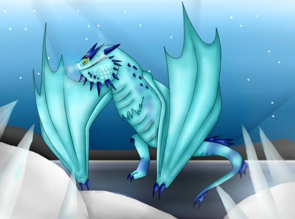 Снежный призрак дракон арт