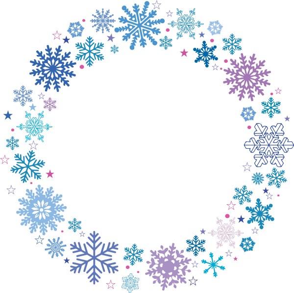 Рамка снежинки