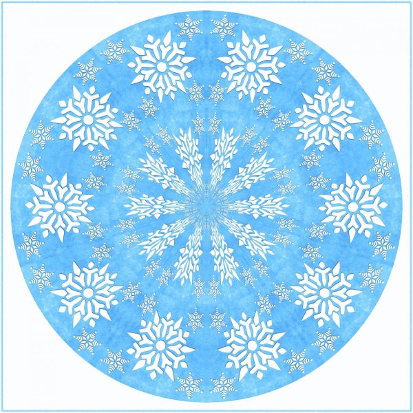 Снежинки круглые