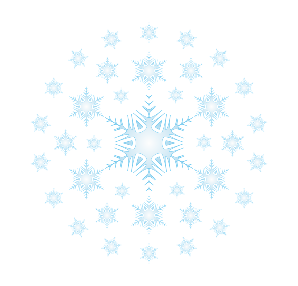 Снежинки на белом фоне