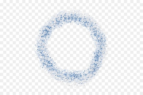 Снежная круглая рамка