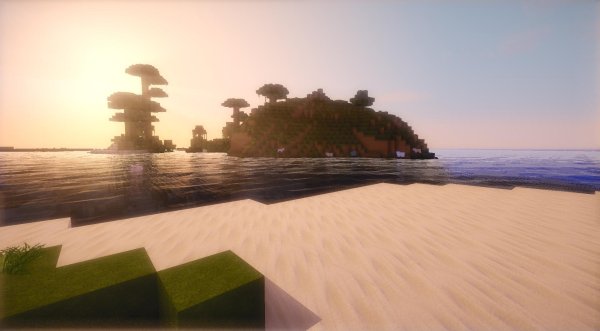 Пляж в МАЙНКРАФТЕ